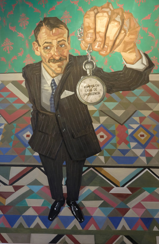 Figura con Reloj de Borsillo