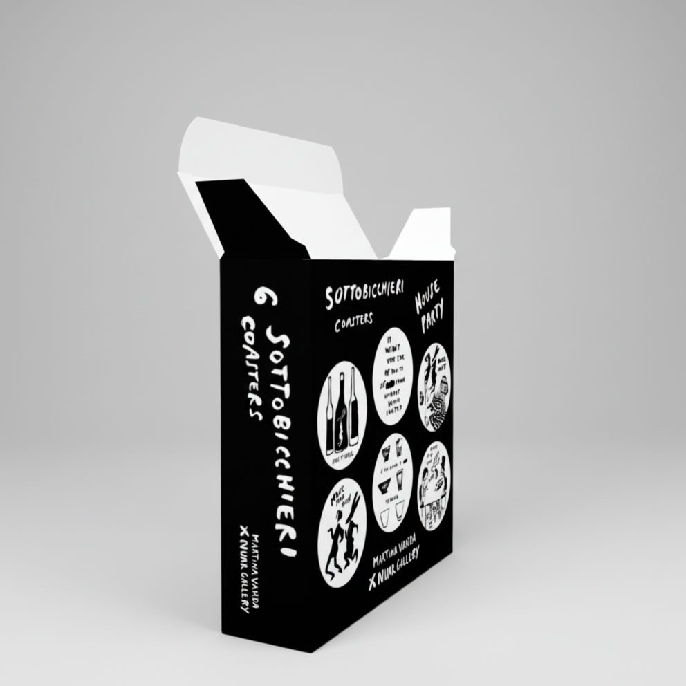 House Party - Sottobicchieri in Plexi trasparente pacco da 6