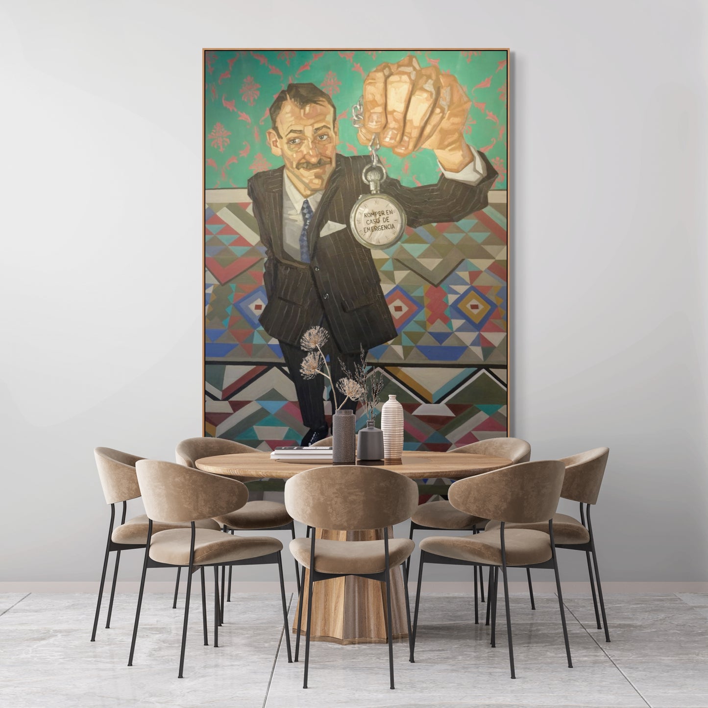 Figura con Reloj de Borsillo