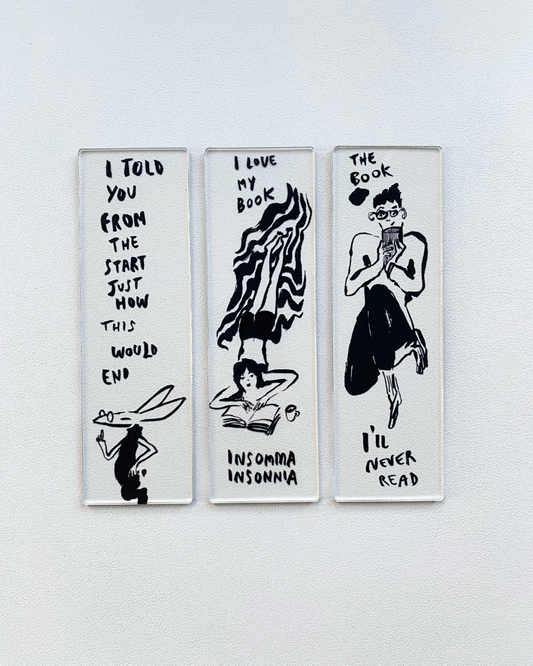 Segnalibri illustrati in Plexi trasparente