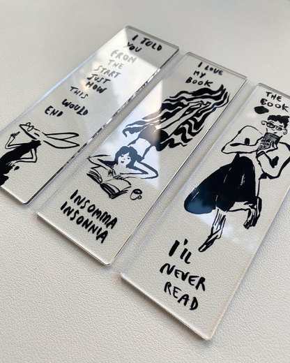 Segnalibri illustrati in Plexi trasparente