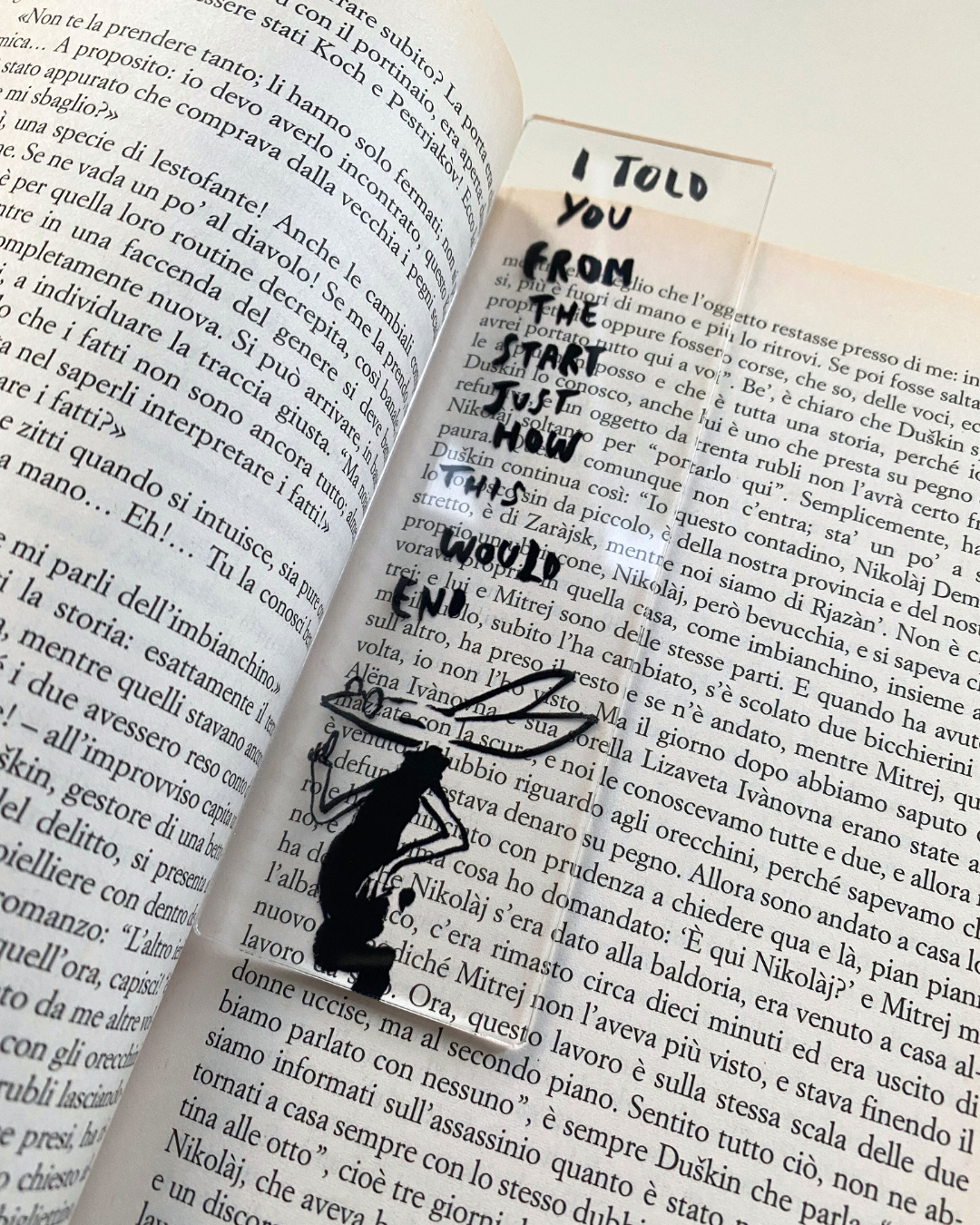 Segnalibri illustrati in Plexi trasparente