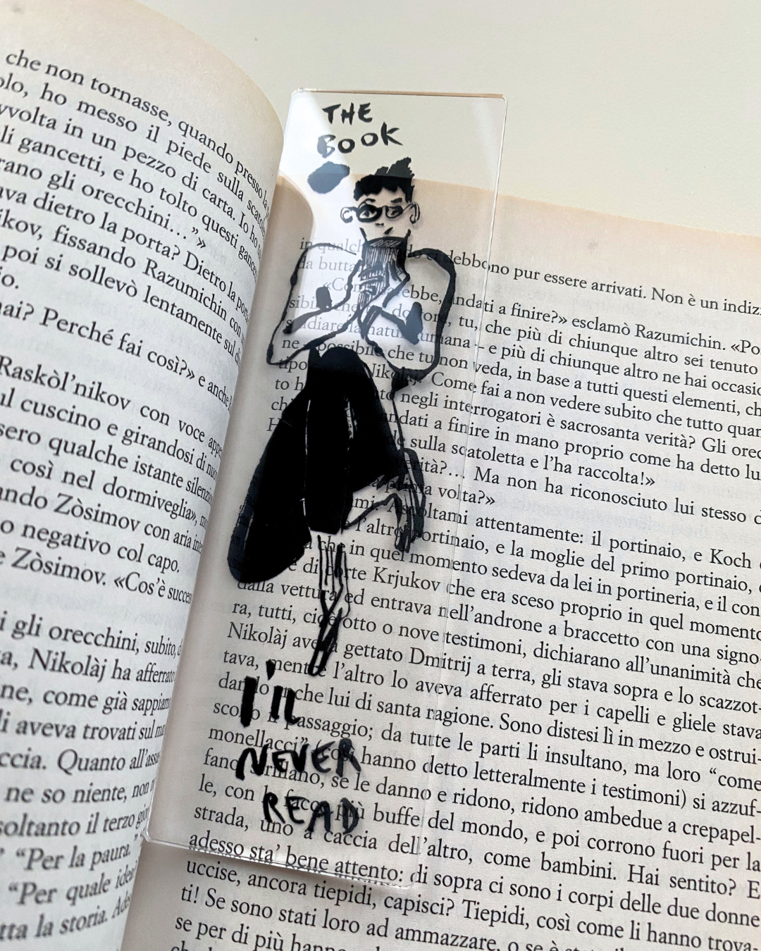 Segnalibri illustrati in Plexi trasparente