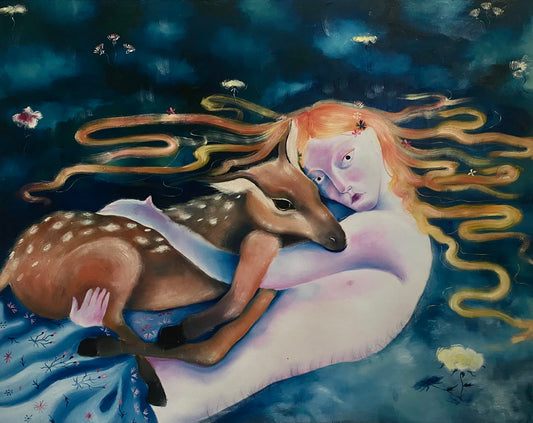 oil on linen original contemporary artwork by rachele frison available at nuar art gallery