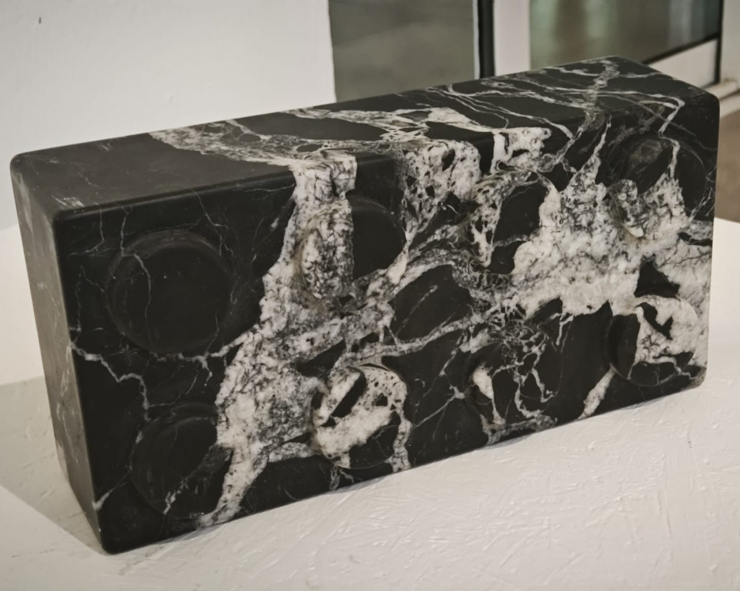 marquinia marble original sculpture lego brick 