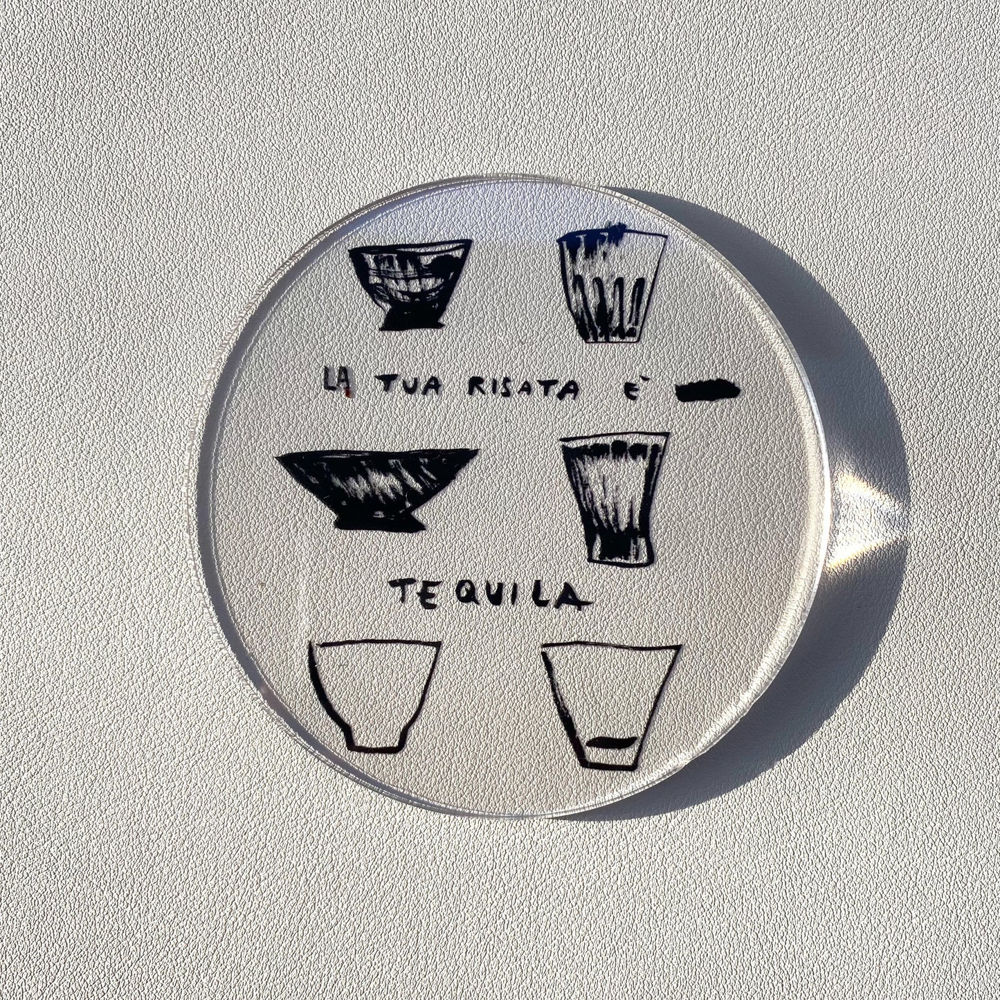 House Party - Sottobicchieri in Plexi trasparente pacco da 6