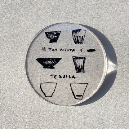 House Party - Sottobicchieri in Plexi trasparente pacco da 6