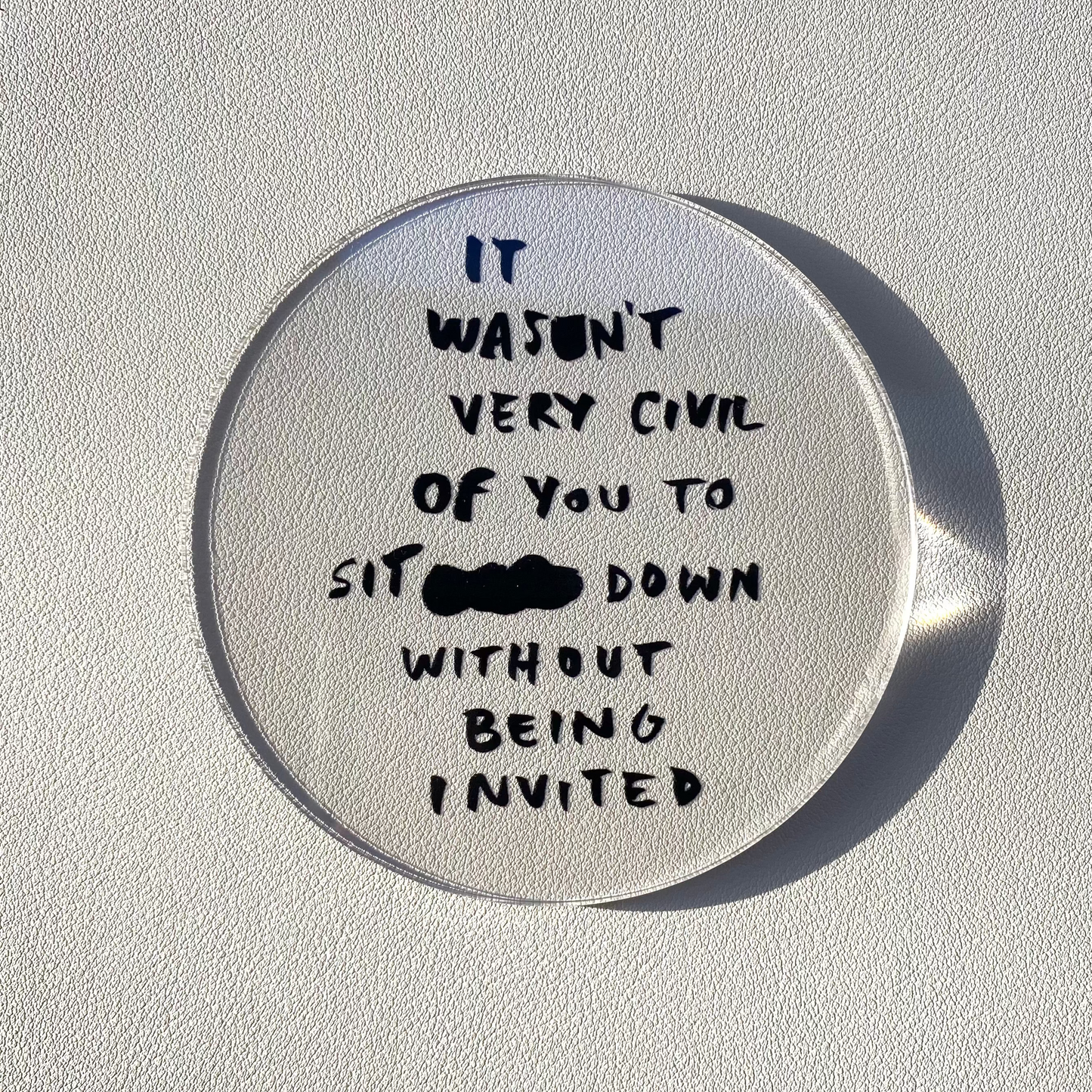 House Party - Sottobicchieri in Plexi trasparente pacco da 6