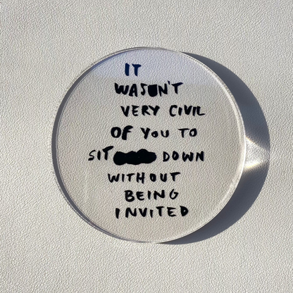 House Party - Sottobicchieri in Plexi trasparente pacco da 6