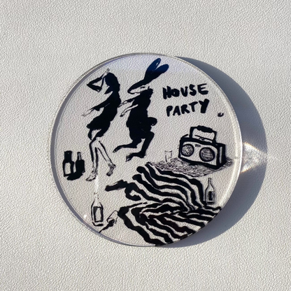 House Party - Sottobicchieri in Plexi trasparente pacco da 6