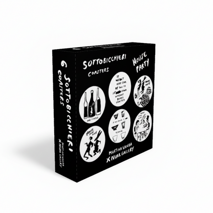 House Party - Sottobicchieri in Plexi trasparente pacco da 6