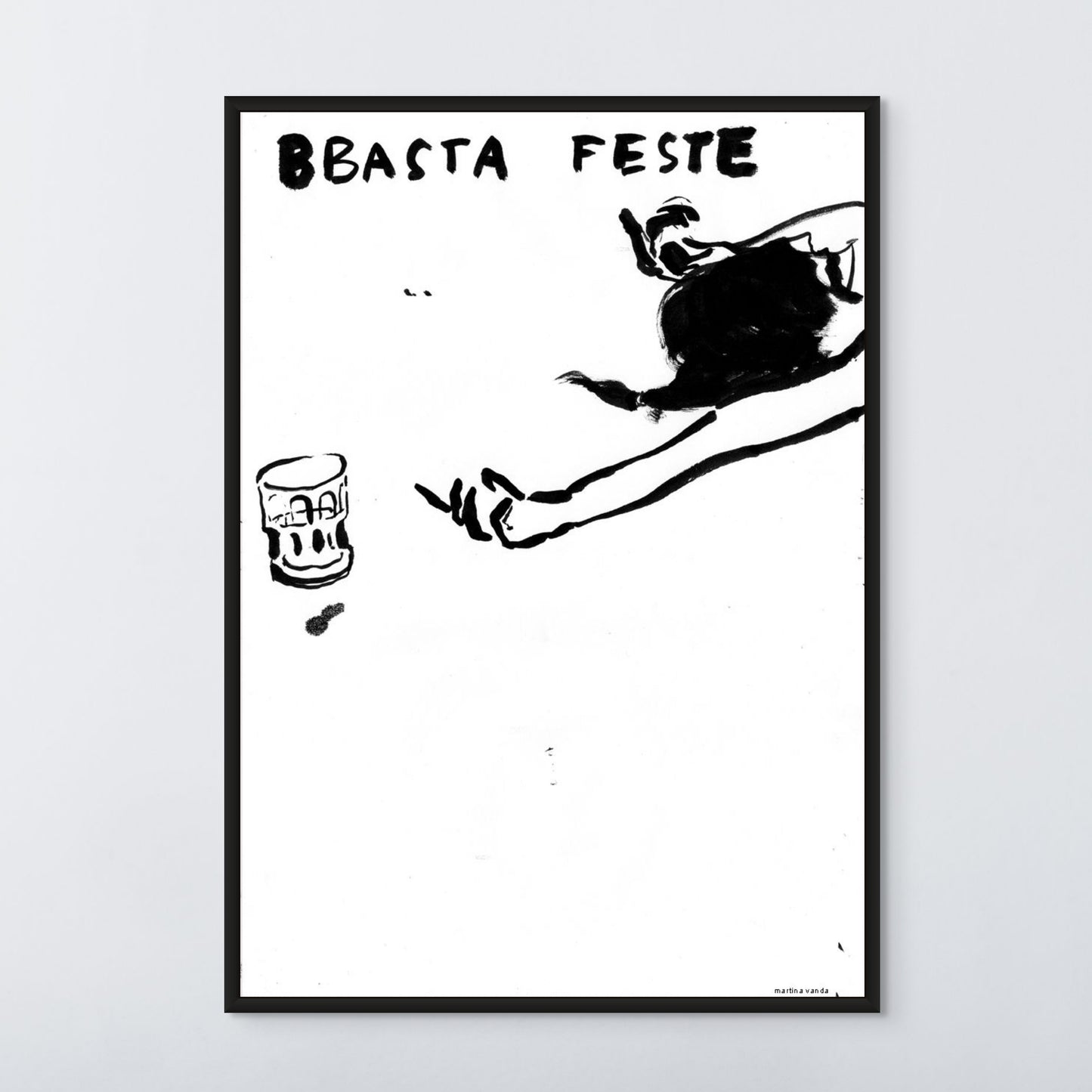 Daily News - Bbasta feste! - Stampa artistica in edizione limitata