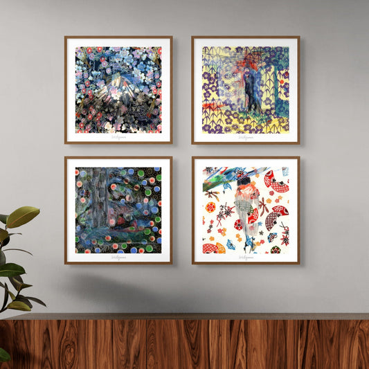 Stampe Giapponesi - Serie Origami - Composizioni