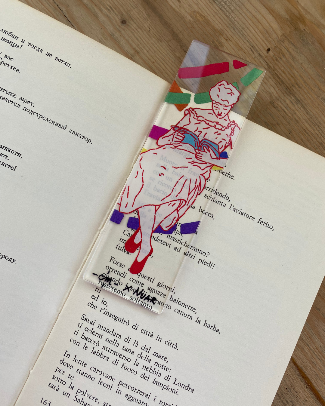 Segnalibri illustrati in Plexi trasparente